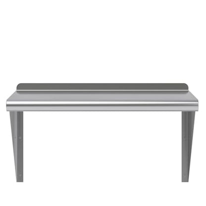 24" Long X 16" Deep Stainless Steel Wall Shelf