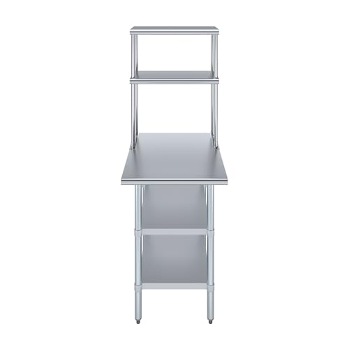 Stainless Steel Work Table with 2 Shelves