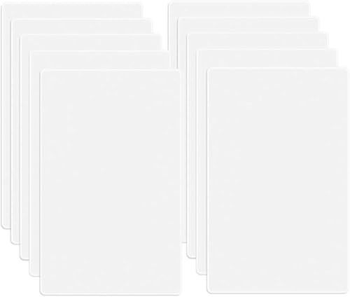 1 Gang Screwless Blank Wall Plate Cover Blank Switch Outlet Electrical Faceplate for Light Switch (10 Count)