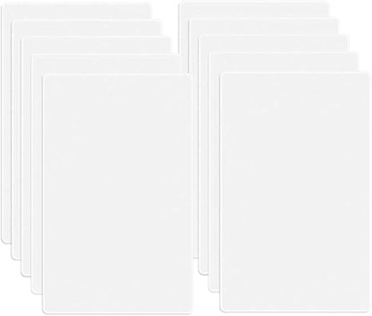 1 Gang Screwless Blank Wall Plate Cover Blank Switch Outlet Electrical Faceplate for Light Switch (10 Count)