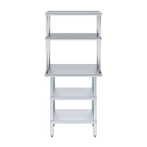 Stainless Steel Work Table with 2 Shelves