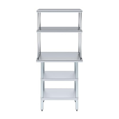 Stainless Steel Work Table with 2 Shelves