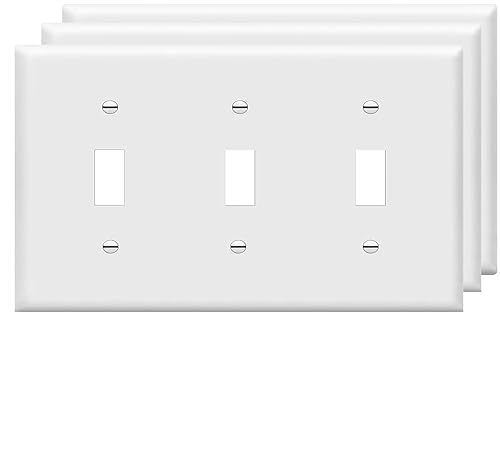Toggle Light Switch Cover Plate Tripe Decor Wall Plate 3 (3 Count)