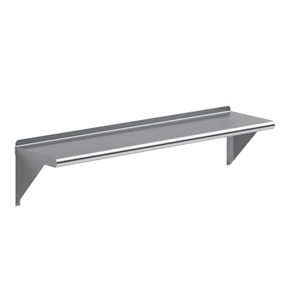 48" Long X 12" Deep Stainless Steel Wall Shelf