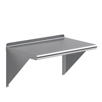 24" Long X 16" Deep Stainless Steel Wall Shelf