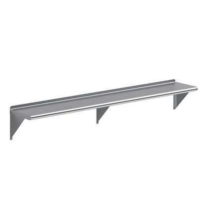 72" Long X 12" Deep Stainless Steel Wall Shelf
