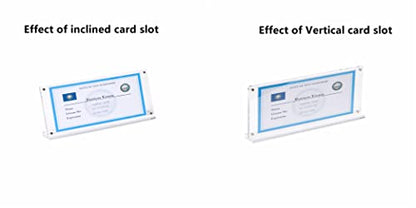 4 Pack of Acrylic Business License Frame for 4x9 Business License Certificate Desk (4 Count)