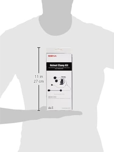 SMH A0302 Helmet Clamp Kit with Boom and Wired Microphones for SMH10 Bluetooth Headset