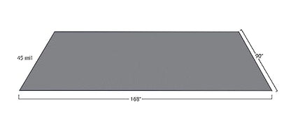 Lite Diamond Tread Pattern Slate Grey Vinyl Rollout Garage Flooring Protector Mat for the Garage and Beyond