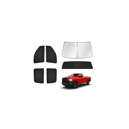 Windshield Sun Shade for Dodge Ram 2500 3500 2010 (6 Count)