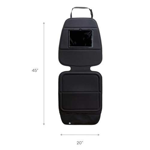 Car Seat Cover with Tablet Holder for Under Baby Car Seats and Toddler Booster Seats
