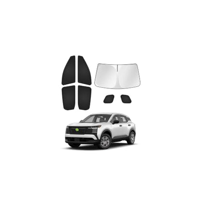 Window Shades for 2025 2026 Nissan Kicks Accessories Windshield Sun Shade Side Rear Window Covers Sunshade Sun Visor Shield Privacy Protection for Camping Keep Vehicle Cool Black 7PCS (7 Count)