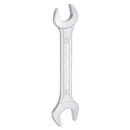 Double Open End Wrench 13mm x 15mm Metric 15 Degree Offset Angle Small Flat Head Wrench Galvanizing Open Ended Spanner for Automotive Repair Furniture Assembly