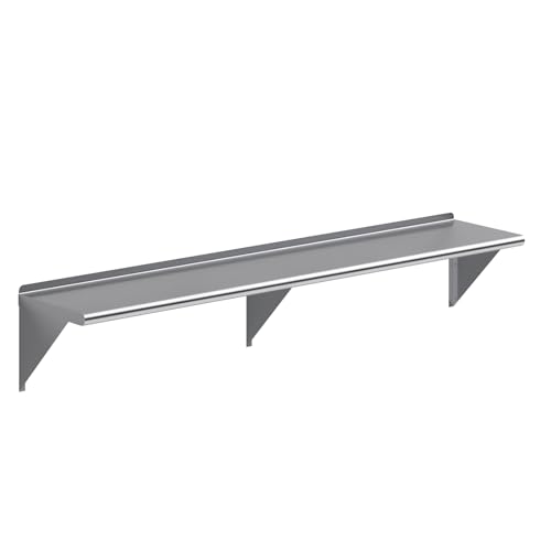 14 in. x 72 in. Stainless Steel Wall Mount Shelf