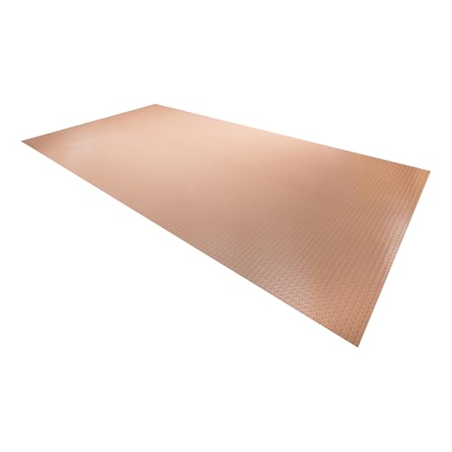 Large Coin Pattern Vinyl Garage Floor Protector Mat