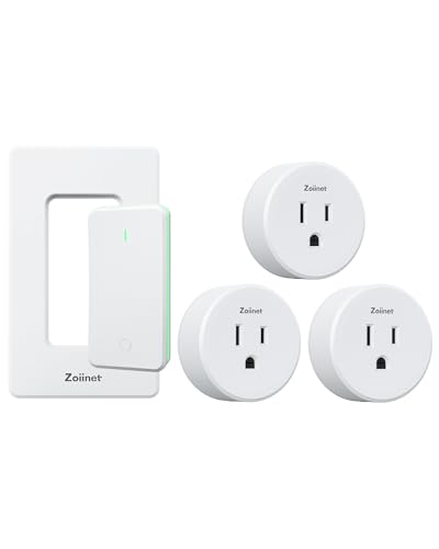 Remote Control Outlet with 3 Plugs