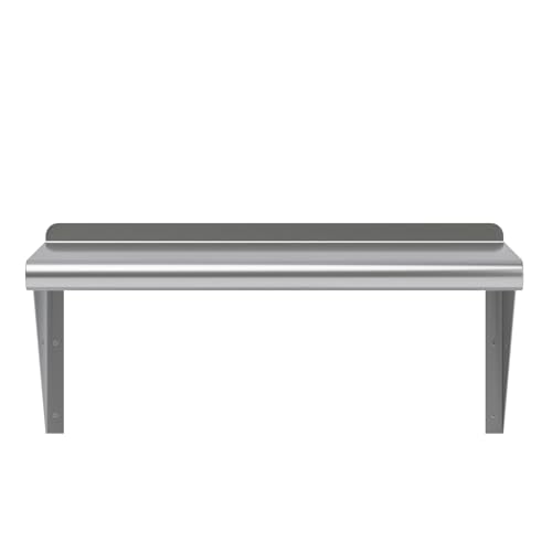 12 in. x 24 in. Stainless Steel Wall Mount Shelf