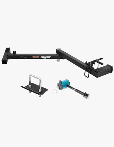Young 250 lbs Heavy Duty Swing Away Hitch Adapter for Bike Rack & Cargo Carrier