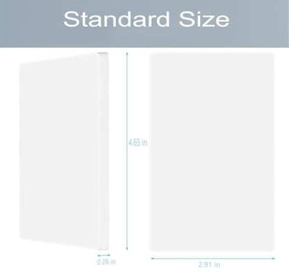 1 Gang Screwless Blank Wall Plate Cover Blank Switch Outlet Electrical Faceplate for Light Switch (10 Count)