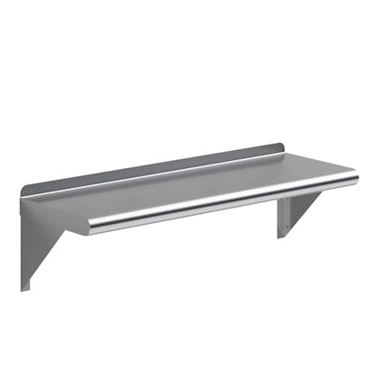 10 in. x 30 in. Stainless Steel Wall Mount Shelf