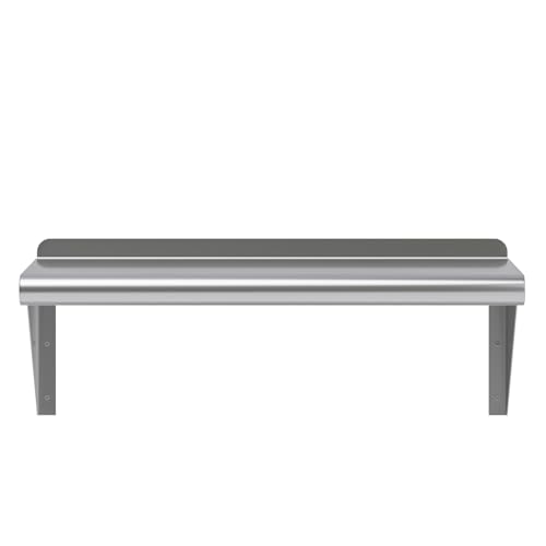 10 in. x 24 in. Stainless Steel Wall Mount Shelf