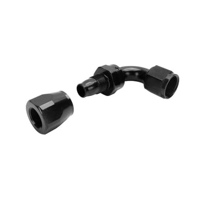 Swivel 6AN Fitting 90 Degree For CPE Braided Hose End Black 2Pcs (2 Count)