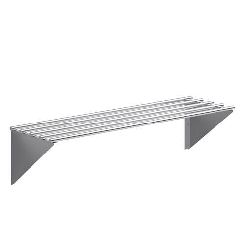 18 in. x 60 in. NSF Stainless Steel Tubular Wall Shelf