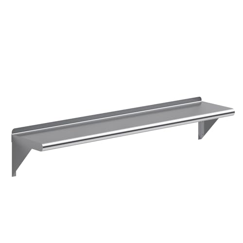 10 in. x 48 in. Stainless Steel Wall Mount Shelf