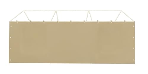 Carport Sidewall Panel with Elastic Ball Bungees