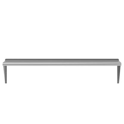 60" Long X 14" Deep Stainless Steel Wall Shelf