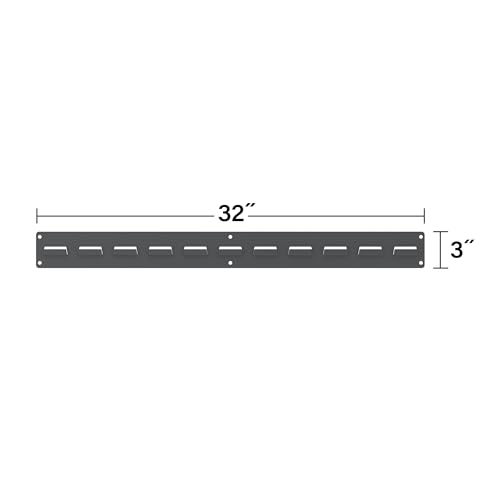 30632 Heavy Duty Wall Mount Garage Storage Steel Louvered Rail (2 Count)