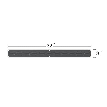 30632 Heavy Duty Wall Mount Garage Storage Steel Louvered Rail (2 Count)