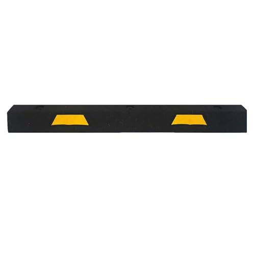 4' Rubber Car Parking Stop with Asphalt Hardware