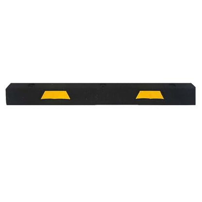 4' Rubber Car Parking Stop with Asphalt Hardware