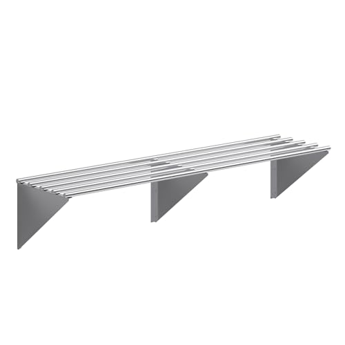 18 in. x 72 in. NSF Stainless Steel Tubular Wall Shelf