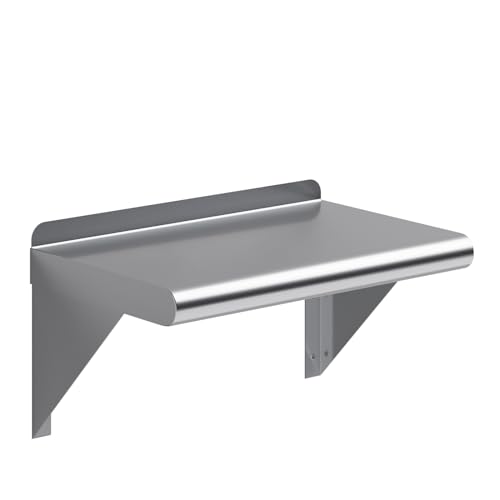 10 in. x 16 in. Stainless Steel Wall Mount Shelf
