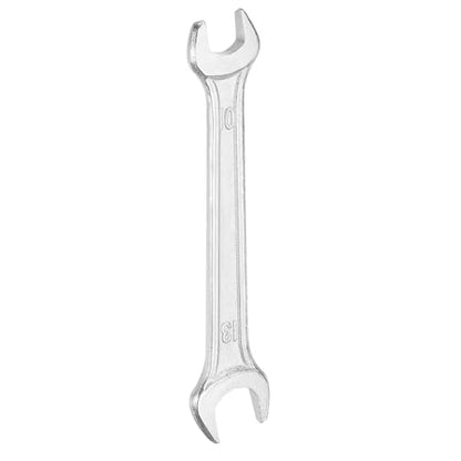 Double Open End Wrench 10mm x 13mm Metric 15 Degree Offset Angle Small Flat Head Wrench Galvanizing Open Ended Spanner for Automotive Repair Furniture Assembly