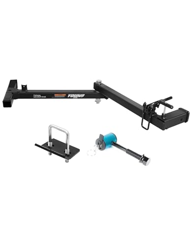 Young 250LBS Swing Away Hitch for Bike Rack and Cargo Carrier Basket