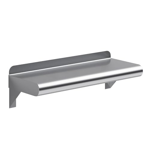 6" X 16" Stainless Steel Wall Shelf