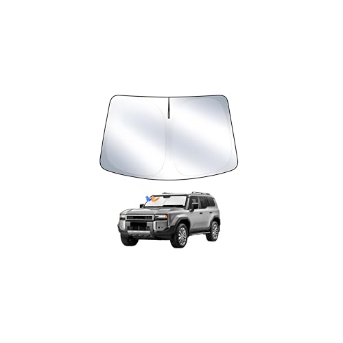 Windshield Sun Shade for Toyota Land Cruiser Prado 250 2024 2025 Front Window Sun Shade Foldable Sun Shield Sun Visor Cover Block Heat and Sun Protection