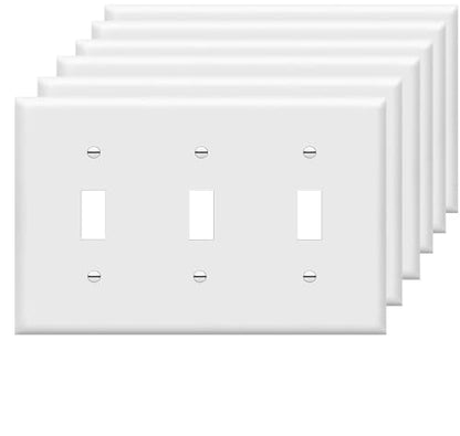 Toggle Light Switch Cover Plate Tripe Decor Wall Plate 3 (6 Count)