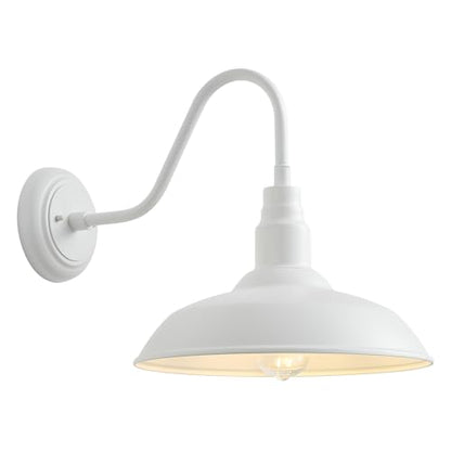 14 Inch Dome Outdoor Gooseneck Barn Light Fixture for Farmhouse
