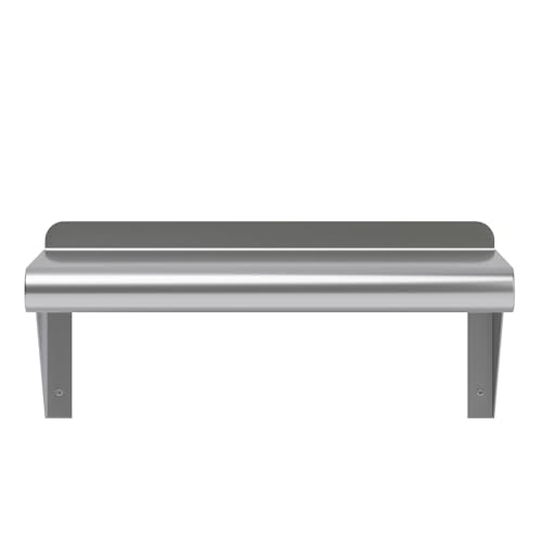16" Long X 8" Deep Stainless Steel Wall Shelf