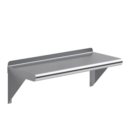 10 in. x 24 in. Stainless Steel Wall Mount Shelf