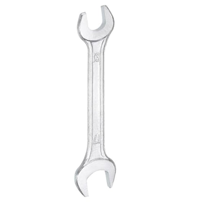 Double Open End Wrench 13mm x 17mm Metric 15 Degree Offset Angle Small Flat Head Wrench Galvanizing Open Ended Spanner for Automotive Repair Furniture Assembly