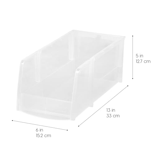 8-Pack, Large Clear Stackable Storage Bins (8 Count)