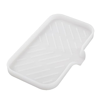 Silicone Soap Dish with Drain Spout