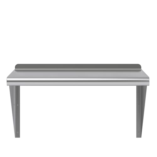 24" Long X 18" Deep Stainless Steel Wall Shelf