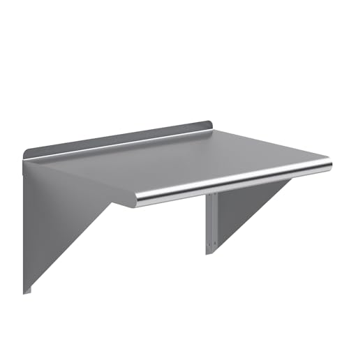 24" Long X 18" Deep Stainless Steel Wall Shelf