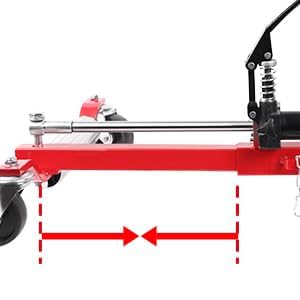 2 Pcs Car Wheel Dolly with Hydraulic Tire Jack (2 Count)
